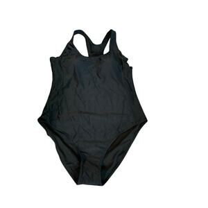 Nicole Miller Swimsuit Women Plus size 1X one piece Racerback, black‎ padded bra